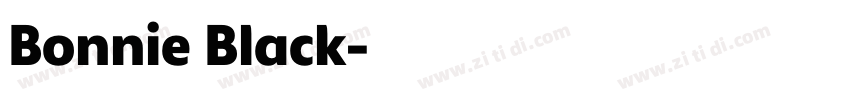 Bonnie Black字体转换 Bonnie Black字体转换